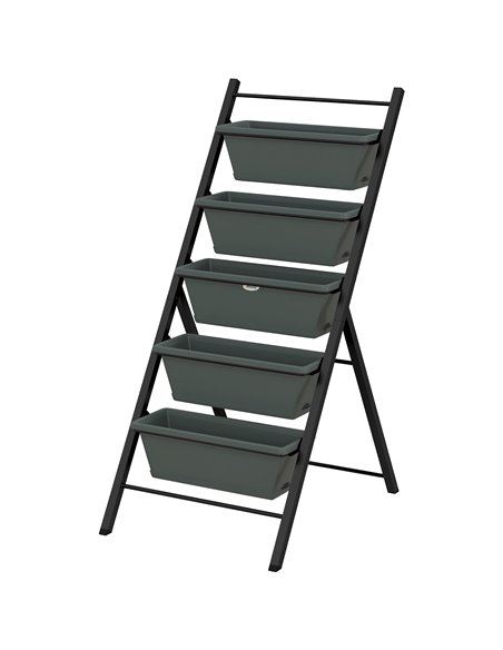 Outsunny 5-Tier Vertical Raised Garden Planter, Grey 84H-041V00CG - pic 47299 | FastDaddyshop