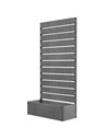 Outsunny Planter with Trellis for Climbing Plants, Dark Grey 84H-077V00CG
