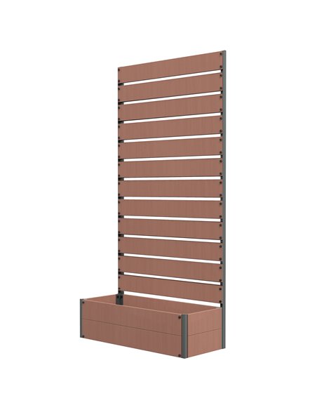 Outsunny Planter with Trellis for Climbing Plants, Light Brown 84H-077V00LR - pic 47317 | FastDaddyshop