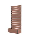 Outsunny Planter with Trellis for Climbing Plants, Light Brown 84H-077V00LR