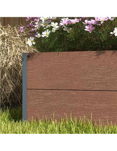 Outsunny Garden Planter with Trellis for Climbing Plants, Vines, Flowers, Freestanding Raised Bed for Garden, Outdoor, Patio, Pl