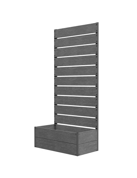 Outsunny Garden Planter with Trellis for Climbing Plants, Dark Grey 84H-084V00CG - pic 47335 | FastDaddyshop
