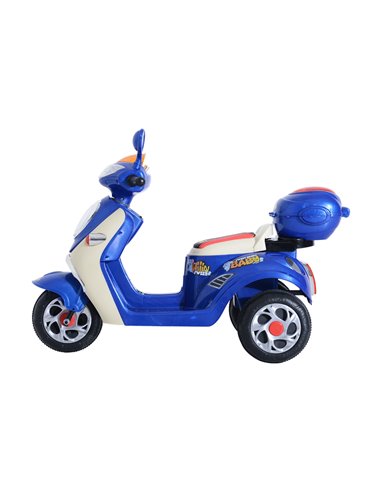 HOMCOM Electric Ride on Toy Tricycle Car-Blue