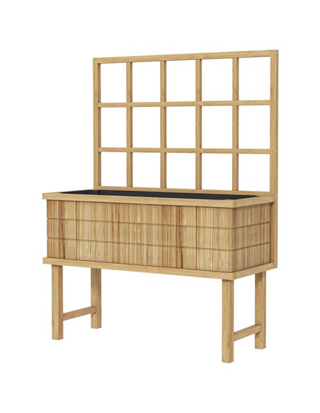 Outsunny Wooden Raised Planter with Trellis for Vine Climbing Plants 84H-085V00ND - pic 47344 | FastDaddyshop