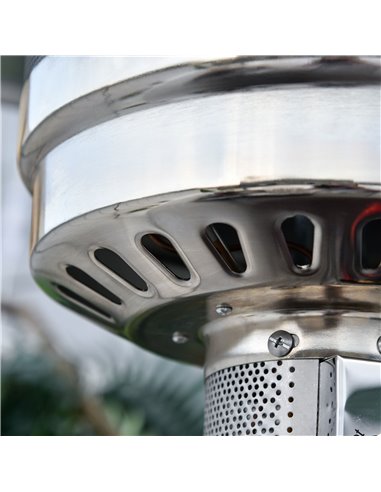 Outsunny 12KW Patio Gas Heater Freestanding Outdoor Garden Heating Rattan Furniture Wicker Table Top 01-0924