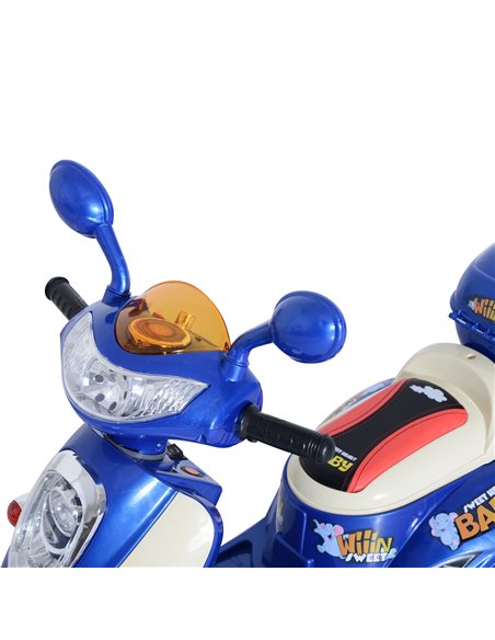 HOMCOM Electric Ride on Toy Tricycle Car-Blue - pic 4737 | FastDaddyshop