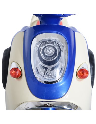 HOMCOM Electric Ride on Toy Tricycle Car-Blue
