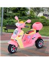 HOMCOM Electric Ride on Toy Tricycle Car-Pink