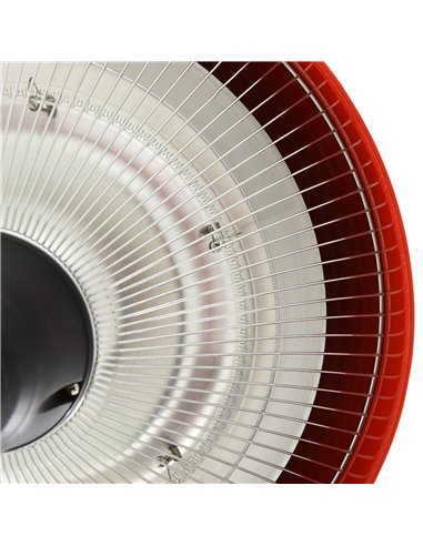 Outsunny 1500W Garden Electric Halogen Patio Heater Hanging Lamp Aluminum Outdoor Ceiling Mounted Heat Warmer - Red 842-081