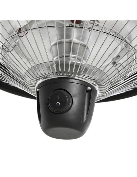 Outsunny 600W Electric Heater Ceiling Hanging Halogen Light with Adjustable Hook Chain Black Aluminium Frame 842-102 - pic 47432 | FastDaddyshop