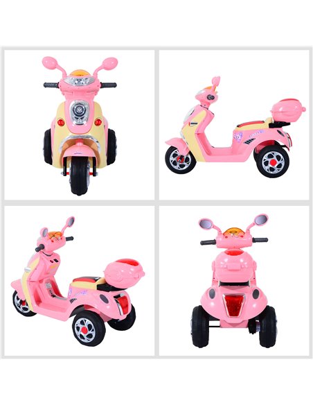 HOMCOM Electric Ride on Toy Tricycle Car-Pink - pic 4746 | FastDaddyshop
