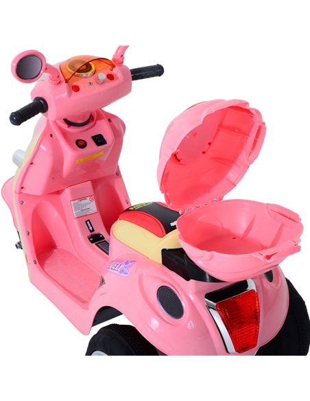 HOMCOM Electric Ride on Toy Tricycle Car-Pink - pic 4747 | FastDaddyshop