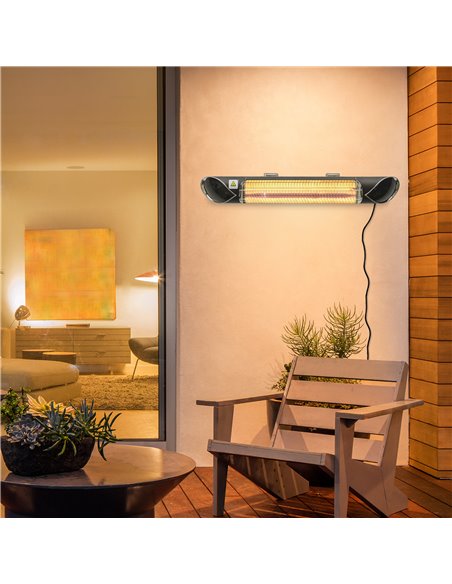 Outsunny 2000W Electric Infrared Patio Heater with Remote 842-182V70 - pic 47471 | FastDaddyshop