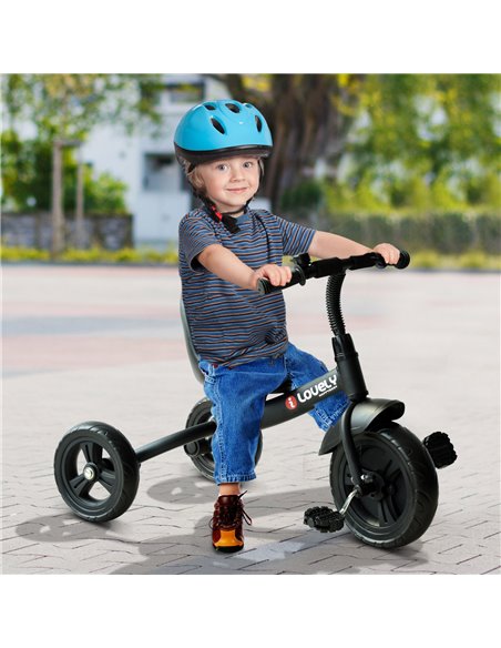 HOMCOM Baby Kids Children Toddler Tricycle Ride on 3 Wheels Bike (Black) - pic 4748 | FastDaddyshop