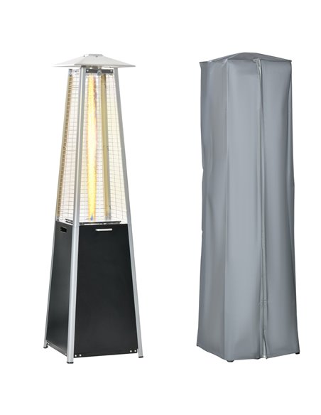 Outsunny 11.2KW Outdoor Patio Gas Heater, Black 842-192 - pic 47497 | FastDaddyshop