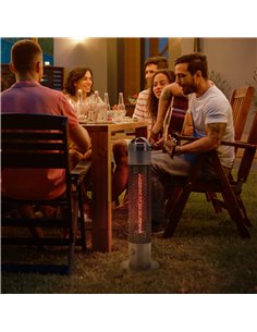 Outsunny 1.2kW Infrared Outdoor Electric Heater Φ20 x 65 cm 842-283V70BK 2