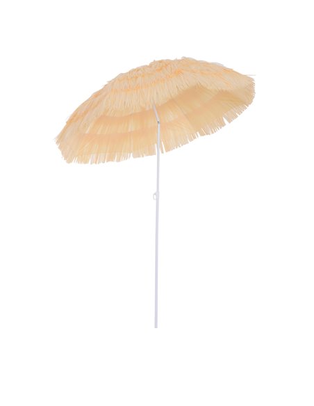 Outsunny Patio Garden Hawaii Beach Sun Umbrella, Wheat 01-0025 - pic 47587 | FastDaddyshop