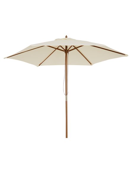 Outsunny 2.5m Wood Wooden Garden Parasol, Beige 01-0212 - pic 47605 | FastDaddyshop