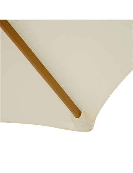 Outsunny 2.5m Wood Wooden Garden Parasol Sun Shade Patio Outdoor Umbrella Canopy New(Beige) 01-0212 - pic 47612 | FastDaddyshop