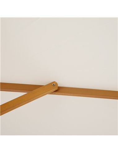 Outsunny 2.5m Wood Wooden Garden Parasol Sun Shade Patio Outdoor Umbrella Canopy New(Beige) 01-0212