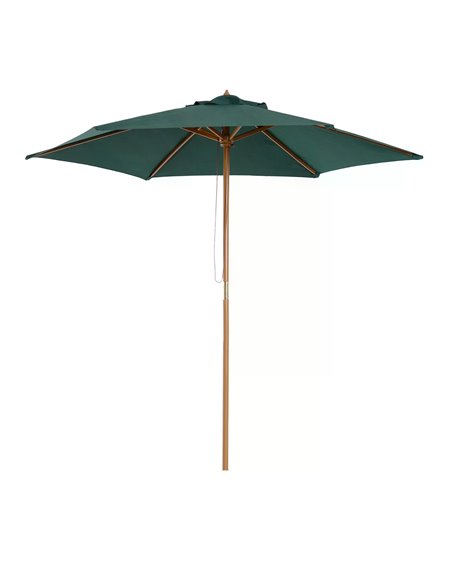 Outsunny 2.5m Wooden Garden Patio Parasol Umbrella, Dark Green 01-0213 - pic 47614 | FastDaddyshop