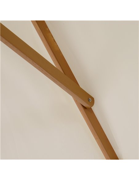 Outsunny 3x2m Wooden Patio Parasol Umbrella-Cream 01-0215 - pic 47639 | FastDaddyshop