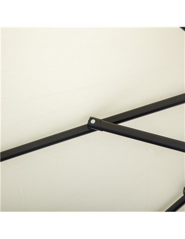 Outsunny 3(m) Garden Cantilever Parasol Patio Banana Hanging Umbrella Sun Shade with Crank & Tilt, 8 Ribs and Cross Base, Cream 