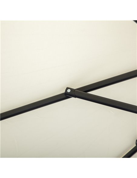 Outsunny 3(m) Garden Cantilever Parasol Patio Banana Hanging Umbrella Sun Shade with Crank & Tilt, 8 Ribs and Cross Base, Cream  - pic 47664 | FastDaddyshop