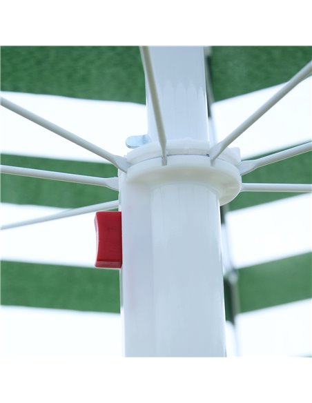 Outsunny Large 1.8m Patio Garden Beach Sun Crank Umbrella Sunshade Folding Tilt Crank Parasol New 01-0220 - pic 47684 | FastDaddyshop