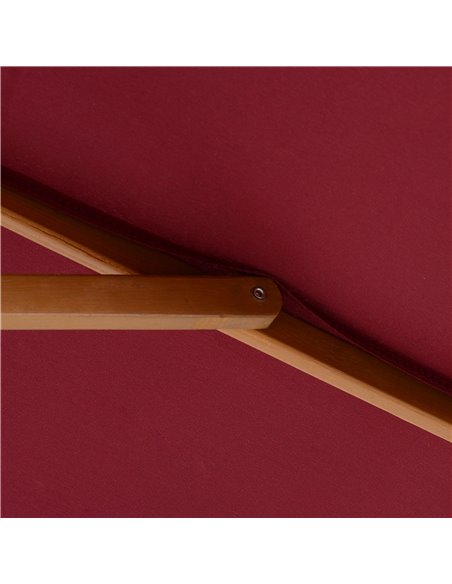 Outsunny 3m x 2m Wood Wooden Garden Parasol Sun Shade Patio Outdoor Umbrella Canopy New (Wine Red) 01-0581 - pic 47720 | FastDaddyshop