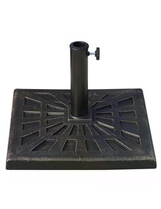 Outsunny 15kg Parasol Base Square Umbrella Stand Base, Bronze 01-0899