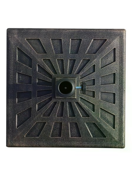 Outsunny 15kg Parasol Base Durable Patterned Colophony Garden Patio Square Umbrella Stand Base Stand Bronze 01-0899 - pic 47773 | FastDaddyshop