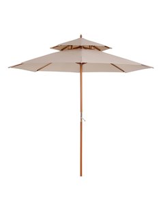 Outsunny Outdoor Parasol Umbrella, Beige 840-025