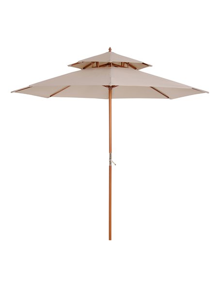 Outsunny Outdoor Parasol Umbrella, Beige 840-025 - pic 47776 | FastDaddyshop