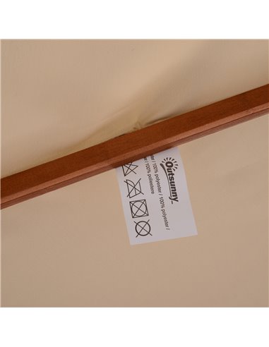 Outsunny Outdoor Umbrella Beige 840-025