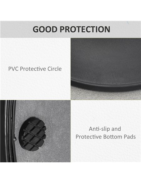 Outsunny 20kg Parasol Base Heavy Duty Cement Umbrella Base Round-Grey/Black 840-040 - pic 47799 | FastDaddyshop