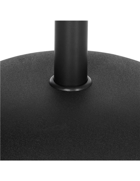 Outsunny 20kg Parasol Base Heavy Duty Cement Umbrella Base Round-Grey/Black 840-040 - pic 47802 | FastDaddyshop
