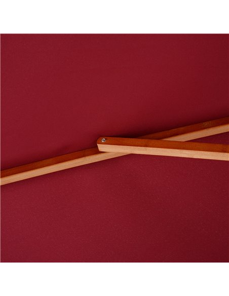 Outsunny 3m Patio Umbrella Bamboo Umbrella Parasol-Wine Red 840-116 - pic 47811 | FastDaddyshop