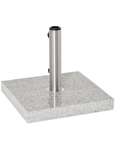 Outsunny 28kg Garden Umbrella Base Durable Parasol Holder Patio Furniture Outdoor Sunshade Marble Stand 840-117