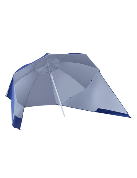 Outsunny 2m Beach Sport Umbrella Parasol, Blue 84D-022 - pic 47857 | FastDaddyshop