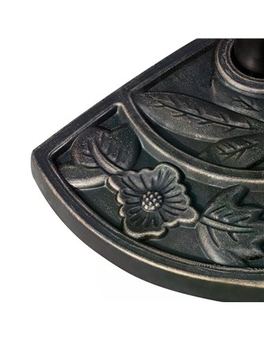Outsunny Heavy Duty Parasol Umbrella Base, Resin-Bronze Colour   84D-006
