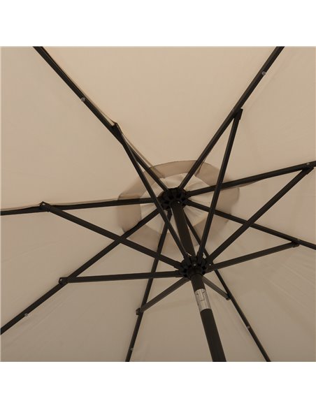 Outsunny 24 LED Solar Powered Parasol Umbrella-Creamy White 84D-018CW - pic 47891 | FastDaddyshop