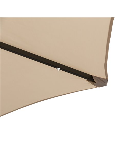 Outsunny 24 LED Solar Powered Parasol Umbrella-Creamy White 84D-018CW - pic 47892 | FastDaddyshop