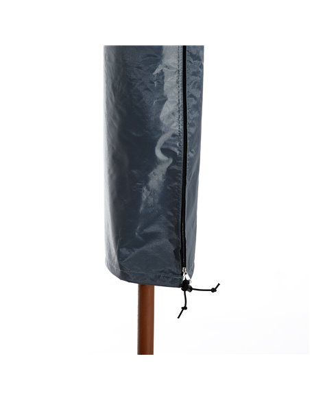 Outsunny Garden Offset Umbrella Parasol Waterproof Cover-Grey 84B-064 - pic 47935 | FastDaddyshop