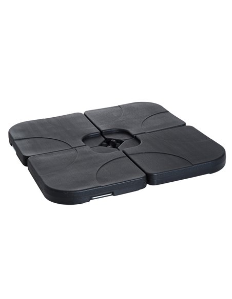 Outsunny 4 pc Parasol Base Heavy Duty Plastic Umbrella Weight Base-Black 84D-021 - pic 47938 | FastDaddyshop