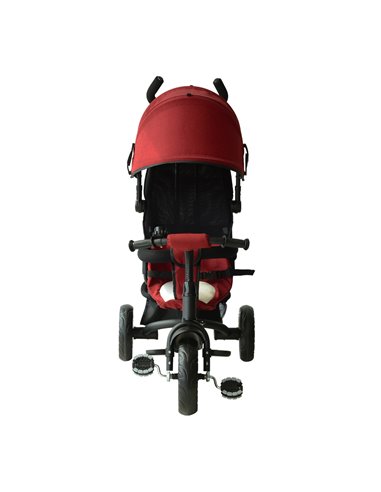 HOMCOM Baby Ride on Tricycle W/Canopy-Red
