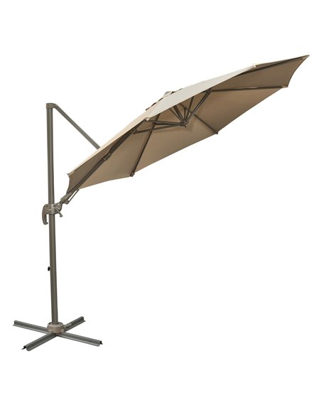Outsunny 3M Cantilever Patio Parasol Roma Umbrella, Khaki 840-122 - pic 47947 | FastDaddyshop