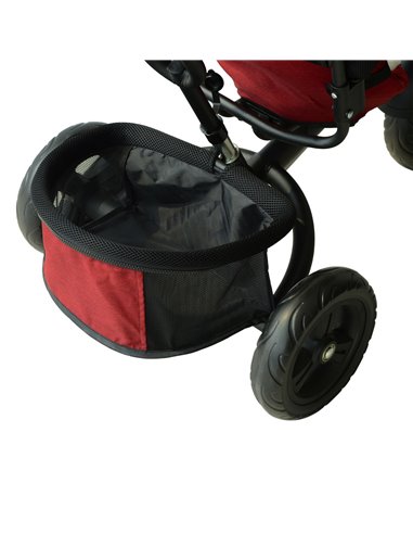HOMCOM Baby Ride on Tricycle W/Canopy-Red