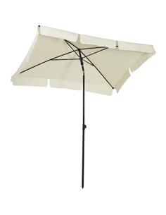 Outsunny Outdoor Aluminium Sun Umbrella Parasol, Cream White 84D-016CW