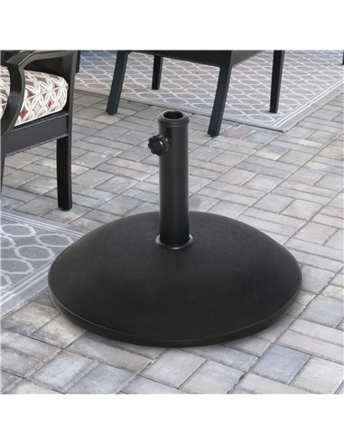 Outsunny 25kgs Dia 50cm Round Umbrella Base, Black 840-047